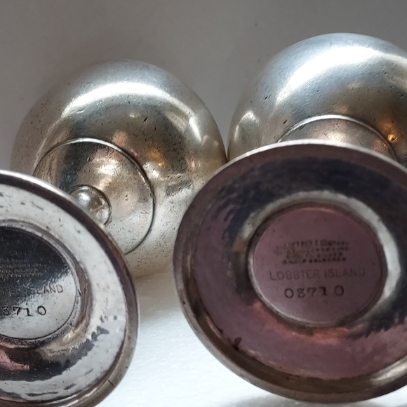 Nickel Silver Wine Goblets by Albert Pick for Lobster Island - Picture 3 of 4